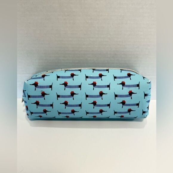 French Beret Dachshund Pencil Case Makeup Tote Travel by Danielle Creations - Picture 2 of 8